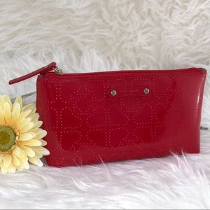 KATE SPADE ♠️ RED MAKEUP COSMETIC POUCH WALLET
